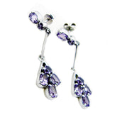 Amethyst-Moroccan-Agnes-multiple-Dangle-Purple-Silver-Earring
