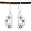 Amethyst-Mexican-Ayaka-Trilogy-Dangle-Purple-925-Sterling-Silver-Earring