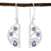 Amethyst-Mexican-Ayaka-Trilogy-Dangle-Purple-925-Sterling-Silver-Earring