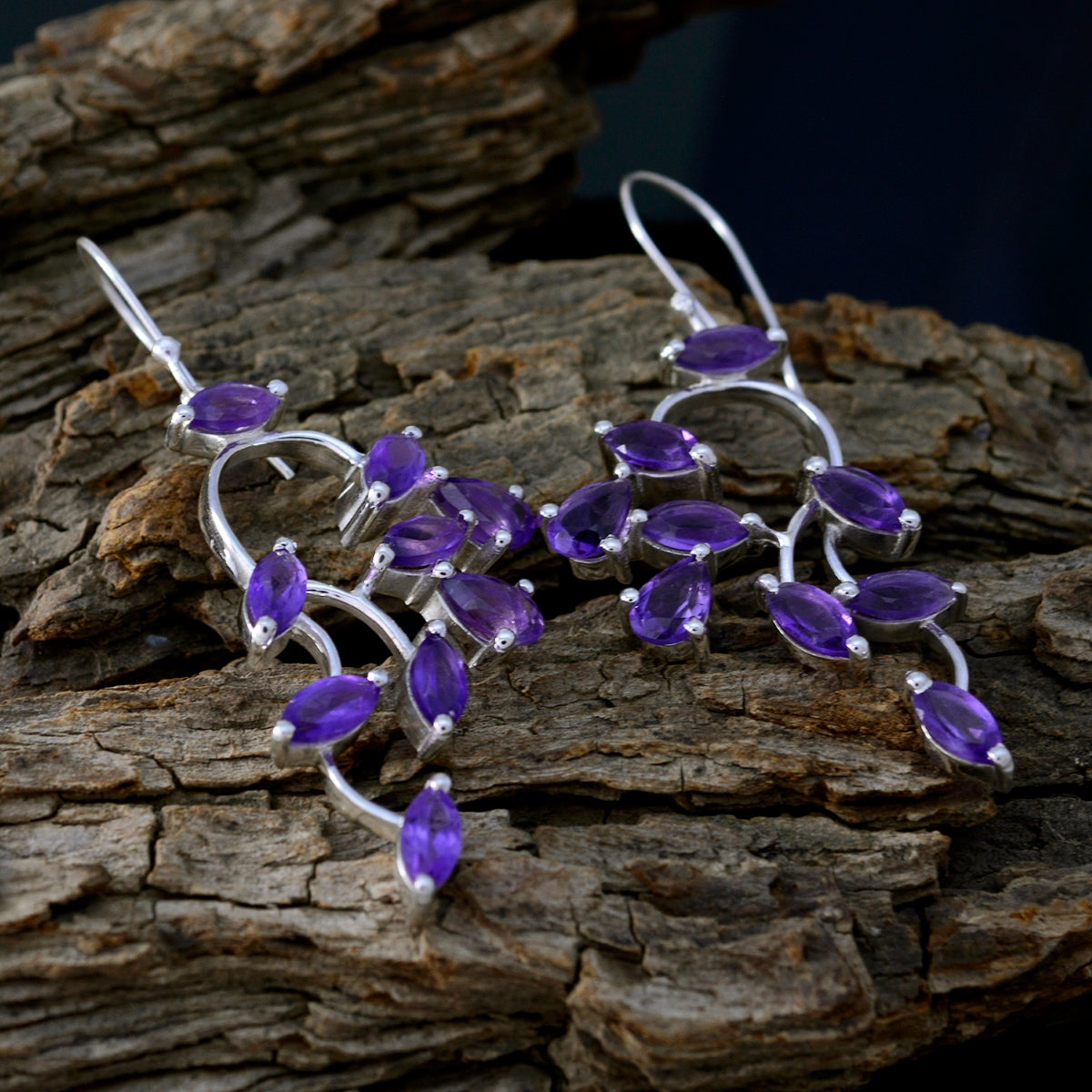 Amethyst-Mexican-Clara-multiple-Dangle-Purple-92.5-Silver-Earring