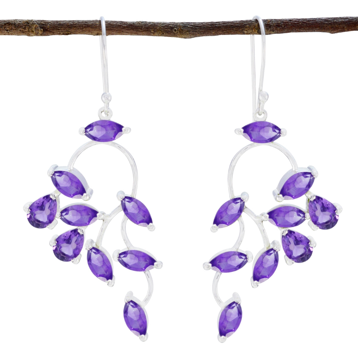 Amethyst-Mexican-Clara-multiple-Dangle-Purple-92.5-Silver-Earring