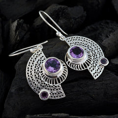 Amethyst-Korean-Freya-multiple-Dangle-Purple-Silver-Earring