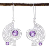 Amethyst-Korean-Freya-multiple-Dangle-Purple-Silver-Earring