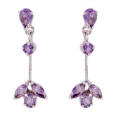 Amethyst-African-Riley-multiple-Stud-Purple-Silver-Earring