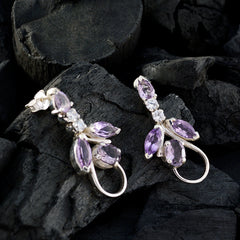 Amethyst-Korean-Sofia-multiple-Stud-Purple-92.5-Silver-Earring