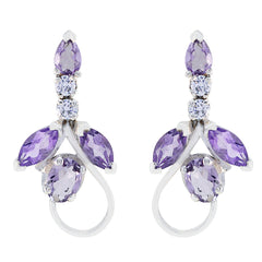 Amethyst-Korean-Sofia-multiple-Stud-Purple-92.5-Silver-Earring