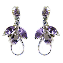 Amethyst-Korean-Sofia-multiple-Stud-Purple-92.5-Silver-Earring