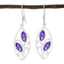 Amethyst-Egyptian-Audrey-Toi-et-Moi-Dangle-Purple-925-Sterling-Silver-Earring
