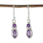 Amethyst-Australian-Amelia-Toi-et-Moi-Dangle-Purple-925-Silver-Earring