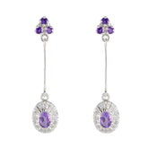 Amethyst-Italian-Andrea-multiple-Stud-Purple-Silver-Earring