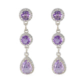 Amethyst-Mexican-Antonia-multiple-Stud-Purple-925-Silver-Earring