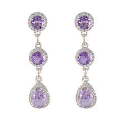 Amethyst-Mexican-Antonia-multiple-Stud-Purple-925-Silver-Earring
