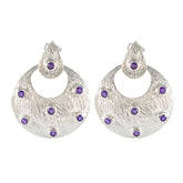 Amethyst-Spanish-Wen-multiple-Stud-Purple-92.5-Silver-Earring