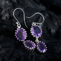 Amethyst-Japanese-Aurora-multiple-Dangle-Purple-Silver-Earring