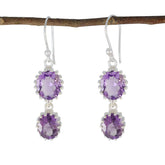 Amethyst-Japanese-Aurora-multiple-Dangle-Purple-Silver-Earring