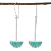 Amazonite-African-Cecilia-Solitaire-Dangle-Green-925-Sterling-Silver-Earring