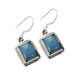 Chalcedony-Middle-Eastern-Hye-jin-Solitaire-Dangle-Blue-925-Silver-Earring