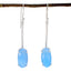 Blue-Chalcedony-Mexican-Isadora-Solitaire-Dangle-Blue-925-Sterling-Silver-Earring