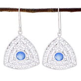 Blue-Chalcedony-Moroccan-Lucia-Solitaire-Dangle-Blue-Silver-Earring
