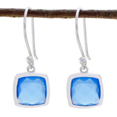 Blue-Chalcedony-Egyptian-Luisa-Solitaire-Dangle-Blue-92.5-Silver-Earring