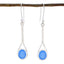 Blue-Chalcedony-Japanese-Micaela-Solitaire-Dangle-Blue-Sterling-Silver-Earring