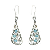 Chalcedony-American-Patricia-multiple-Dangle-Blue-925-Silver-Earring