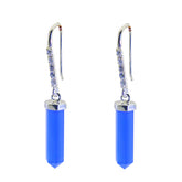 Blue-Chalcedony-African-Rosa-multiple-Dangle-Blue-Silver-Earring