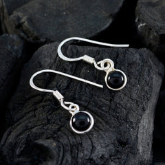 Black-Onyx-Japanese-Aaliyah-multiple-Dangle-Black-Sterling-Silver-Earring