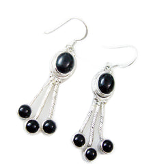 Black-Onyx-Mexican-Aisha-multiple-Dangle-Black-92.5-Silver-Earring