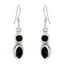 Black-Onyx-Australian-Alice-multiple-Dangle-Black-925-Silver-Earring