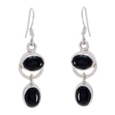 Black-Onyx-African-Joaquina-multiple-Dangle-Black-925-Sterling-Silver-Earring