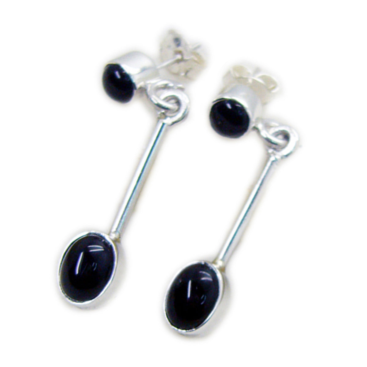 Black-Onyx-Russian-Haruka-multiple-Stud-Black-Sterling-Silver-Earring