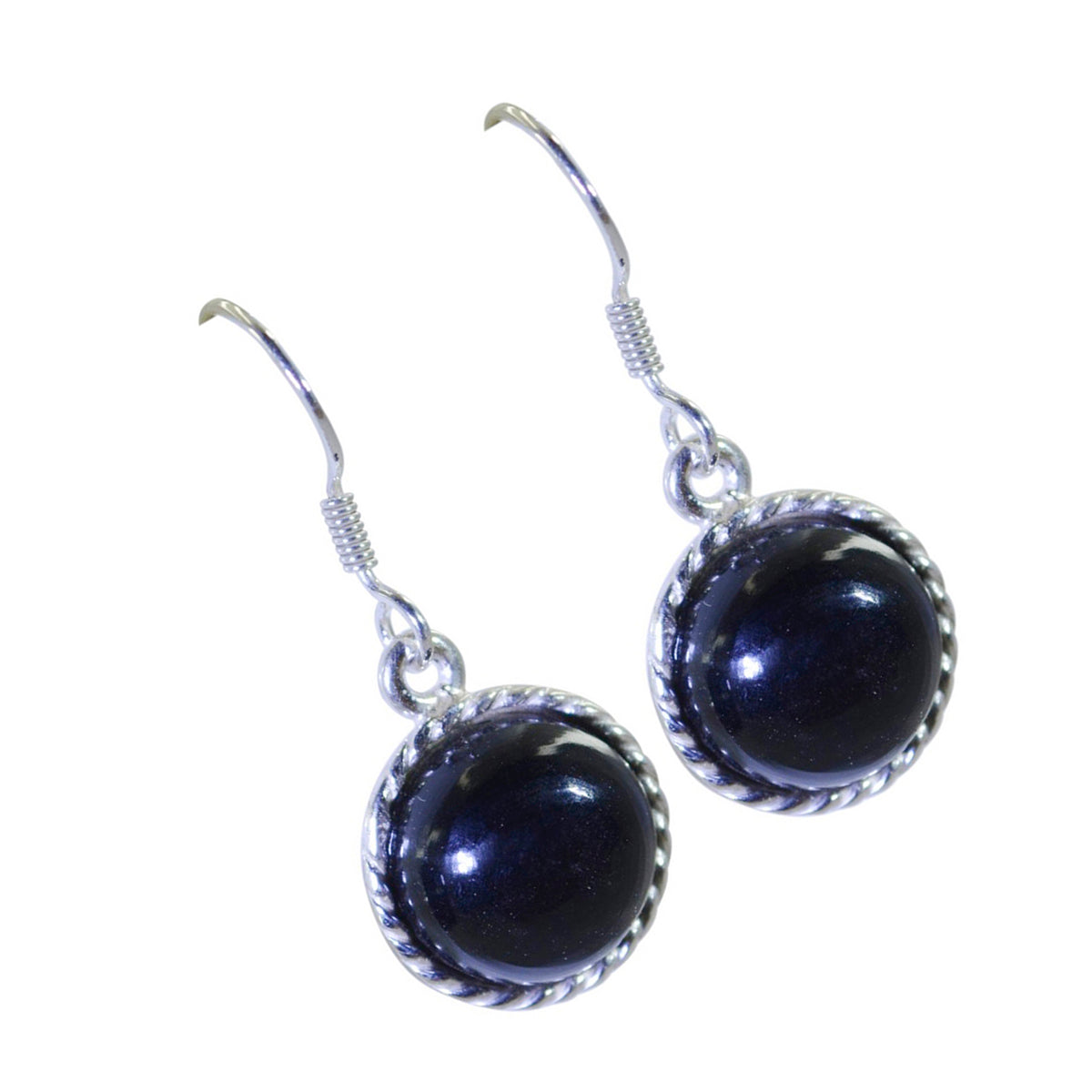 Black-Onyx-German-Aria-multiple-Dangle-Black-925-Silver-Earring