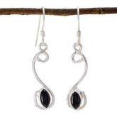 Black-Onyx-Japanese-Lucia-multiple-Dangle-Black-925-Sterling-Silver-Earring