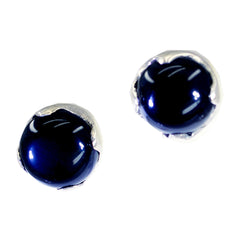 Black-Onyx-Japanese-Freya-Solitaire-Stud-Black-Silver-Earring