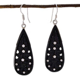 Black-Onyx-Indian-Angel-multiple-Dangle-Black-92.5-Silver-Earring