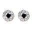 Black-Onyx-Middle-Eastern-Carolina-multiple-Stud-Black-Silver-Earring