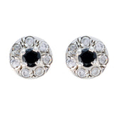 Black-Onyx-Middle-Eastern-Carolina-multiple-Stud-Black-Silver-Earring