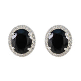 Black-Onyx-Japanese-Ivy-multiple-Stud-Black-925-Silver-Earring