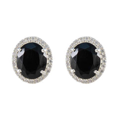 Black-Onyx-Japanese-Ivy-multiple-Stud-Black-925-Silver-Earring