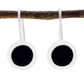 Black-Onyx-American-Audrey-Solitaire-Dangle-Black-925-Silver-Earring