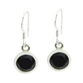 Black-Onyx-Moroccan-Lucia-Solitaire-Dangle-Black-Silver-Earring