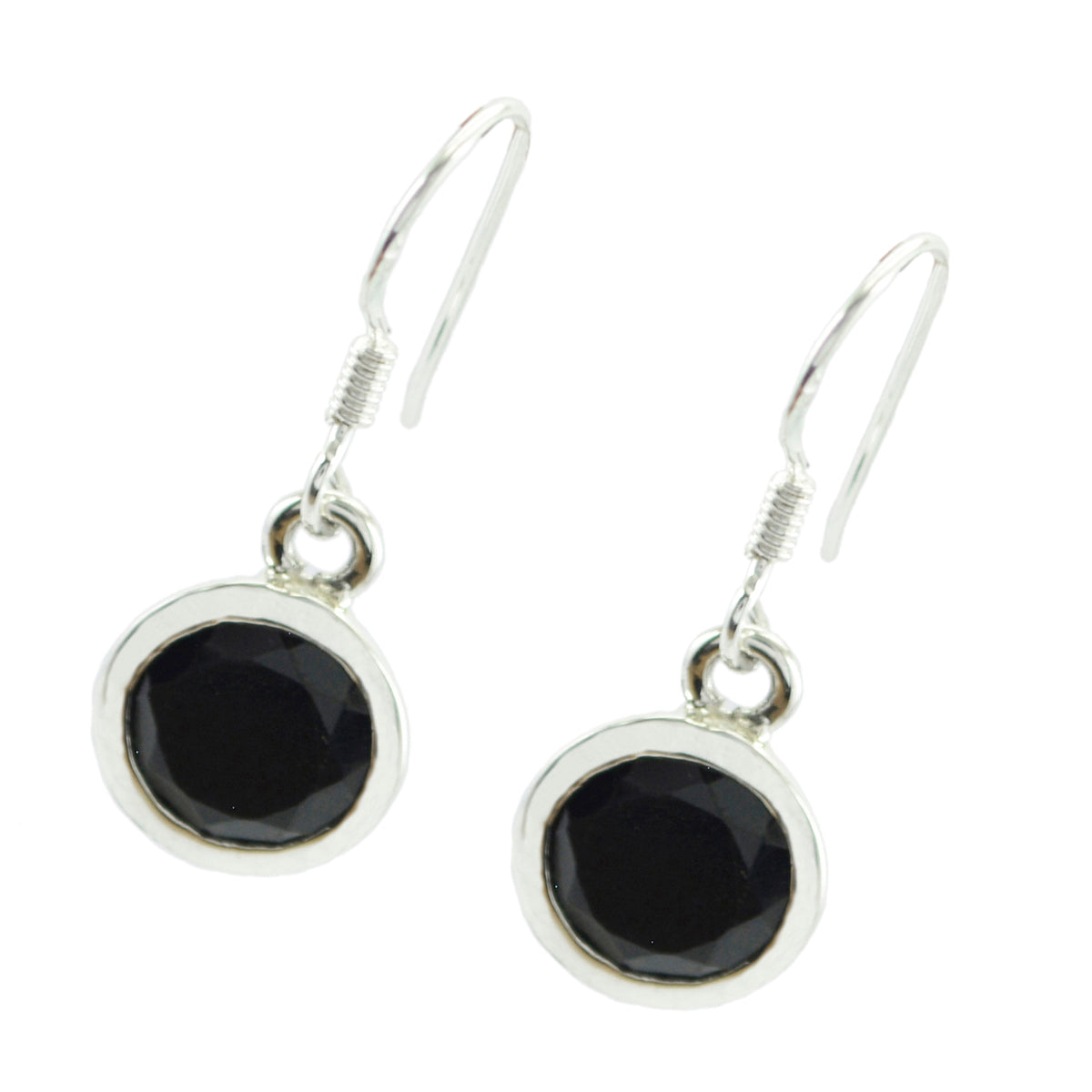 Black-Onyx-Moroccan-Lucia-Solitaire-Dangle-Black-Silver-Earring