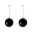 Black-Onyx-Italian-Mia-Solitaire-Dangle-Black-Sterling-Silver-Earring