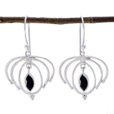 Black-Onyx-Australian-Genesis-Solitaire-Dangle-Black-Silver-Earring