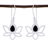 Black-Onyx-French-Olivia-Solitaire-Dangle-Black-92.5-Silver-Earring