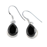 Black-Onyx-Latin-American-Hye-jin-Solitaire-Dangle-Black-Sterling-Silver-Earring