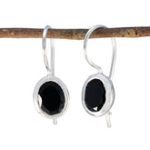 Black-Onyx-Middle-Eastern-Mei-Solitaire-Dangle-Black-Silver-Earring