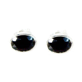 Black-Onyx-African-Zoey-Solitaire-Stud-Black-92.5-Silver-Earring