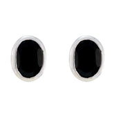 Black-Onyx-Russian-Aiko-Solitaire-Stud-Black-92.5-Silver-Earring